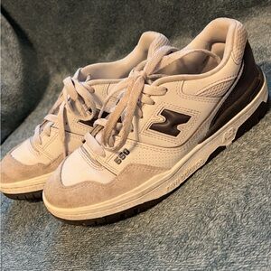 New Balance Women's Cream and Brown Athletic Shoes